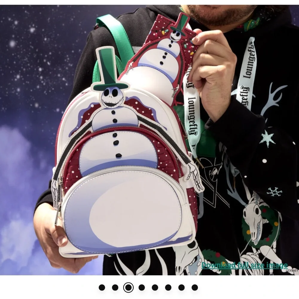 Loungefly The Nightmare Before Christmas Snowman Jack Skellington Set